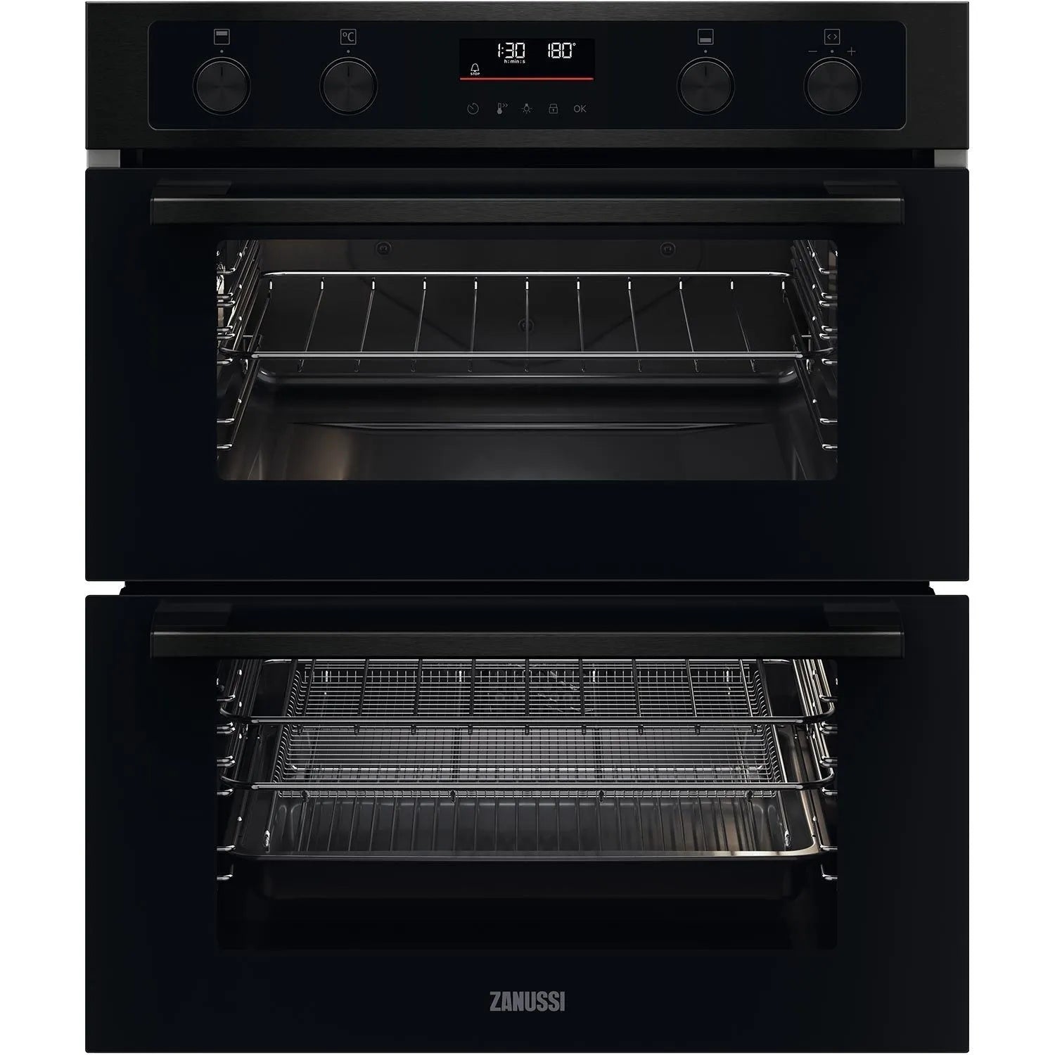 Zanussi ZPCNA7KN Double Oven Built Under in Stainless Steel GRADE A