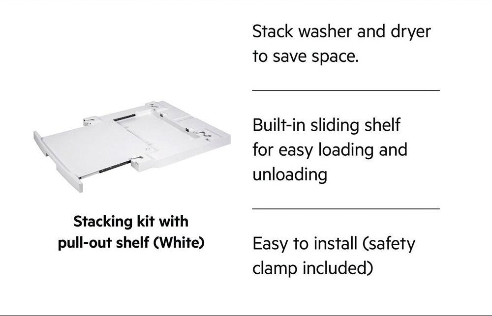 AEG A1WYHSK2 Stacking Kit Accessory with Shelf in White