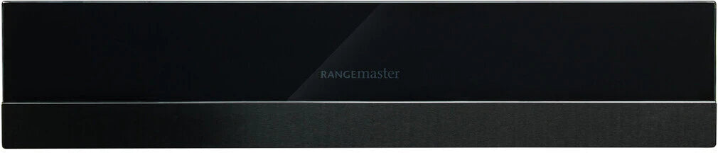 Rangemaster ECL14WDBL/BL Warming Drawer 14cm Black Glass & Black Steel