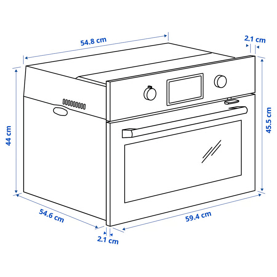 AEG Built FORNEBY 105.577.86 Built In Combi Microwave Stainless Steel GRADE A