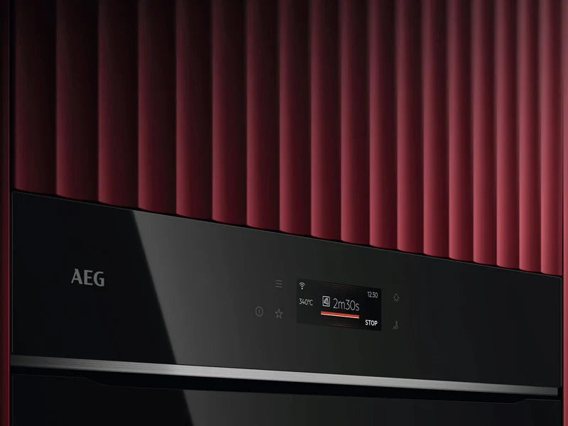 AEG GX7PB63FSB MealAssist Pyrolytic Single Oven in Gloss Black GRADE A