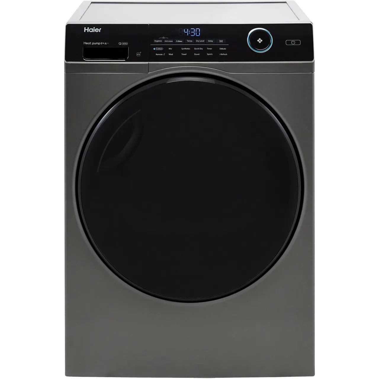 Haier HD90-A2959R Tumble Dryer 9kg Heat Pump Silver Grey