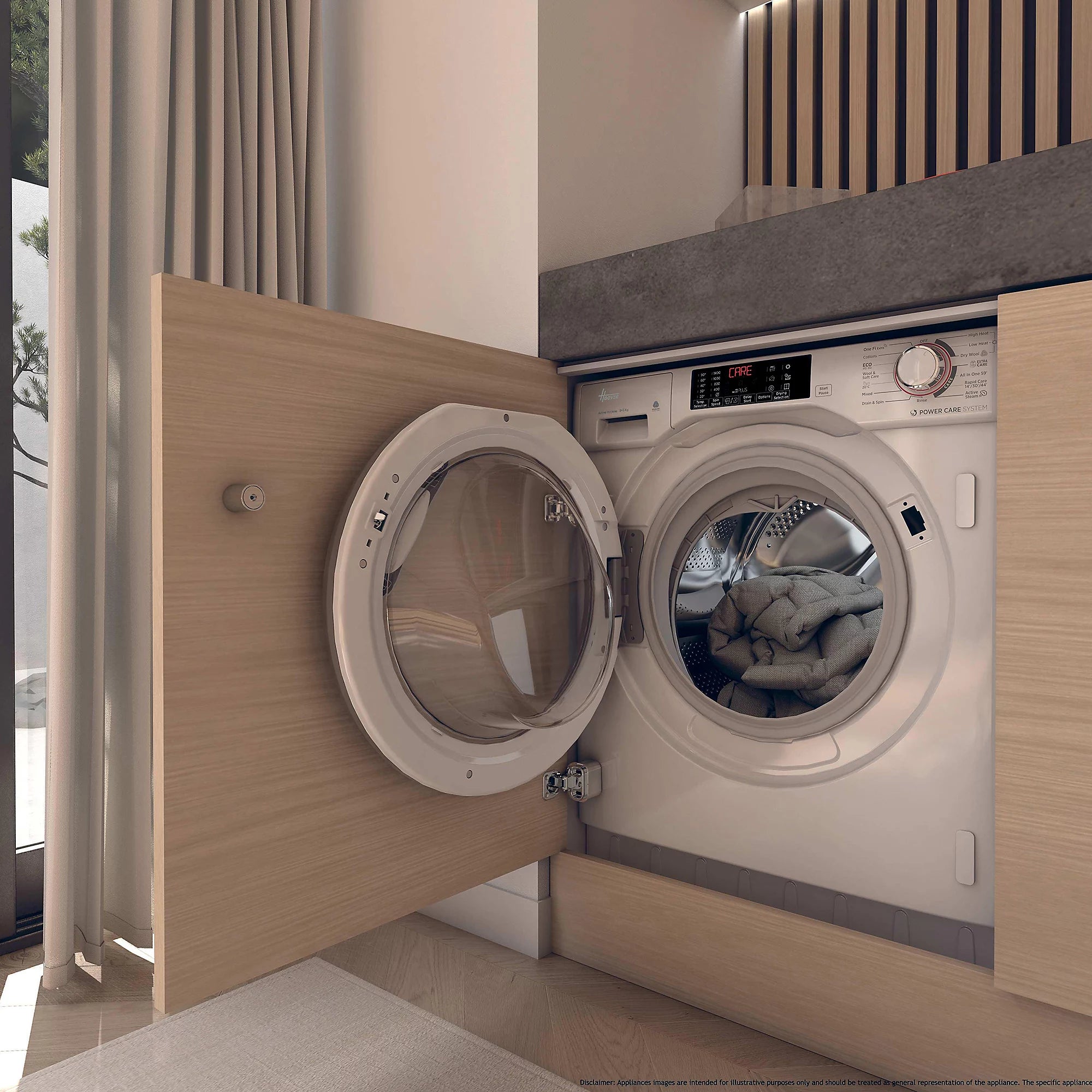 Hoover HBDS4954DMS5-80 Washer Dryer Integrated 9kg + 5kg 1400rpm White