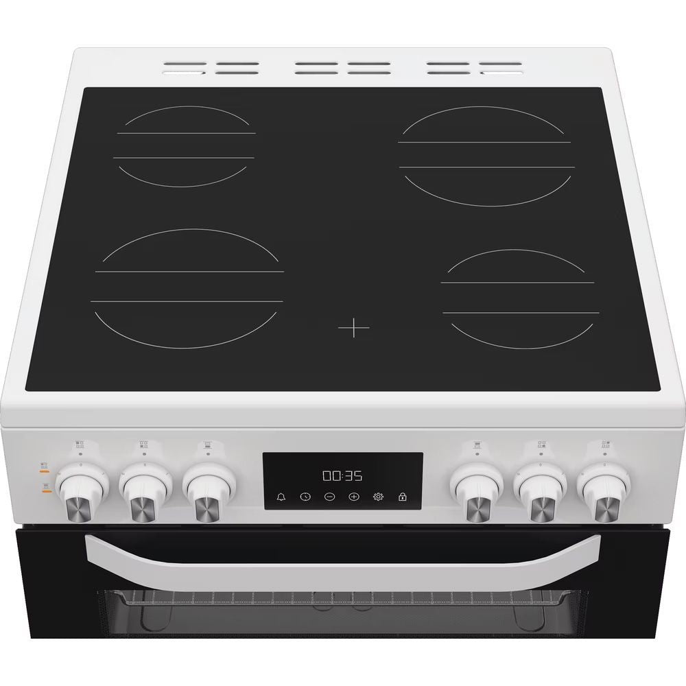 Hotpoint HTE6VDCW Electric Cooker 60cm Induction Hob White GRADE B
