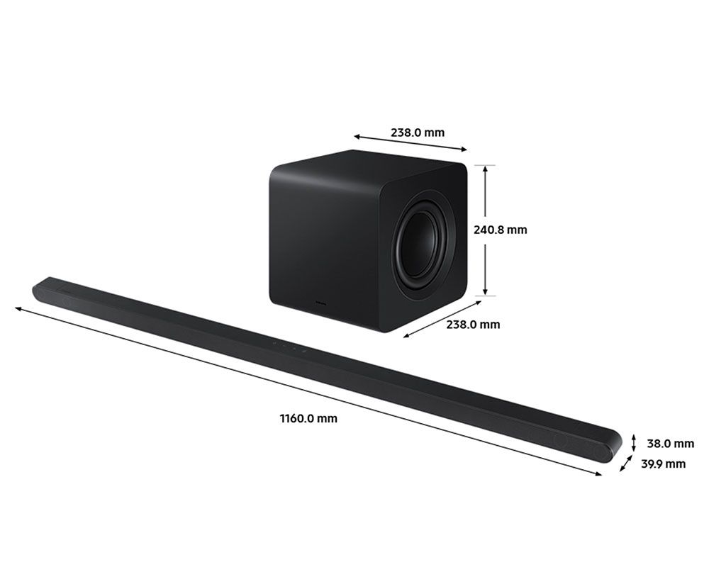 Samsung HW-S800D/XU Wireless Soundbar Ultra Slim + Subwoofer 3.1.2ch Black