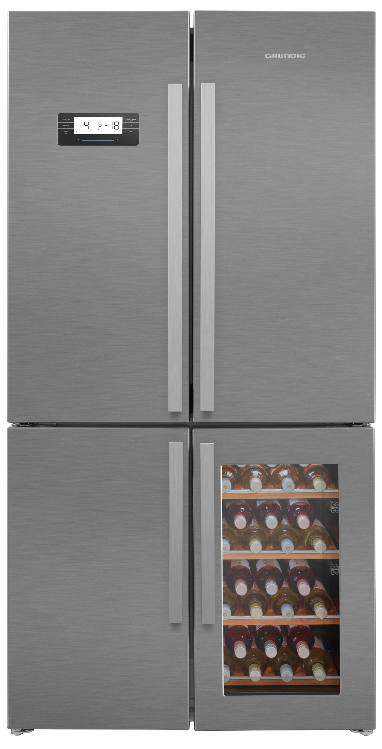 Grundig GQN21220WX 4 Door Fridge Freezer in Stainless Steel REFURBISHED