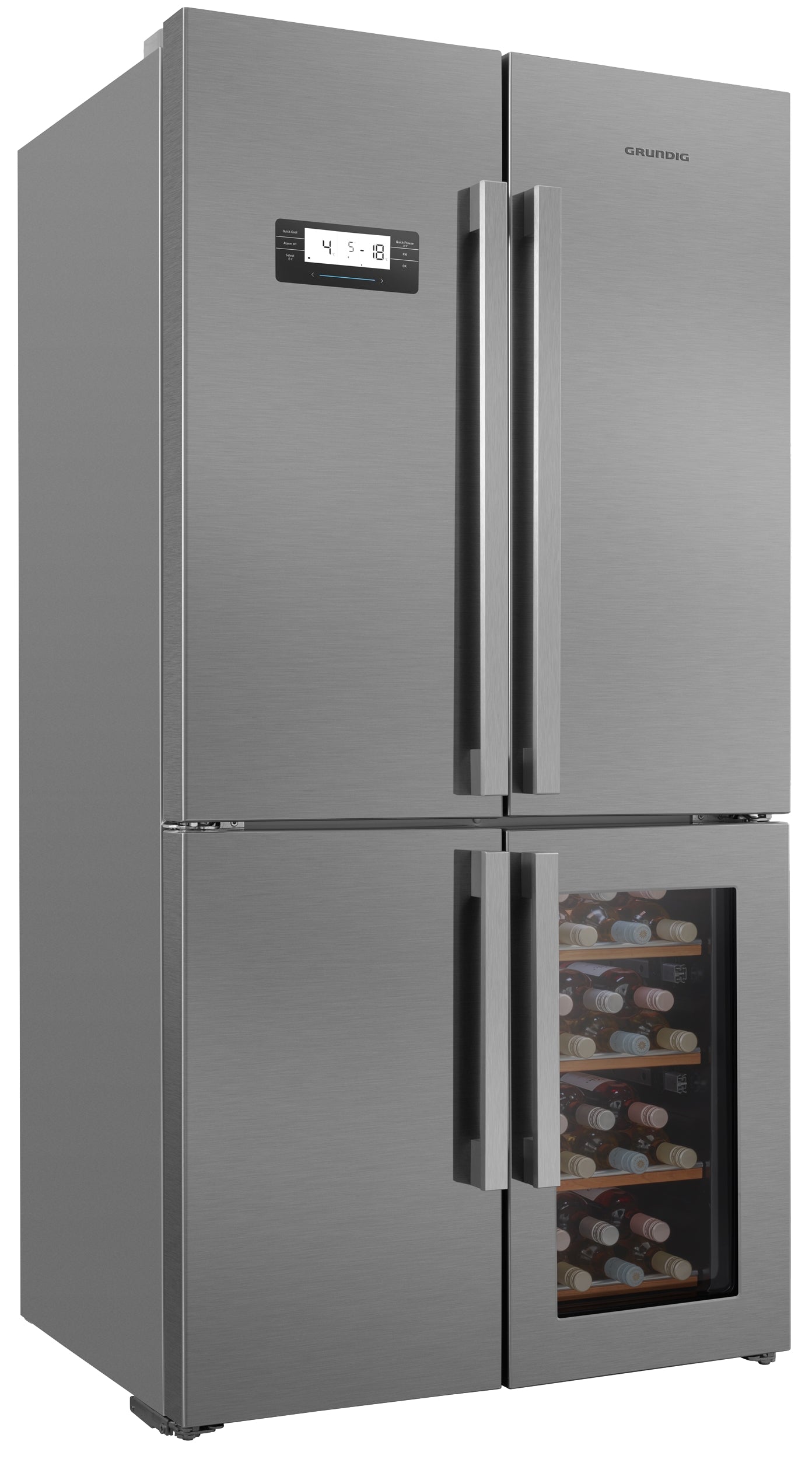 Grundig GQN21220WX 4 Door Fridge Freezer in Stainless Steel REFURBISHED