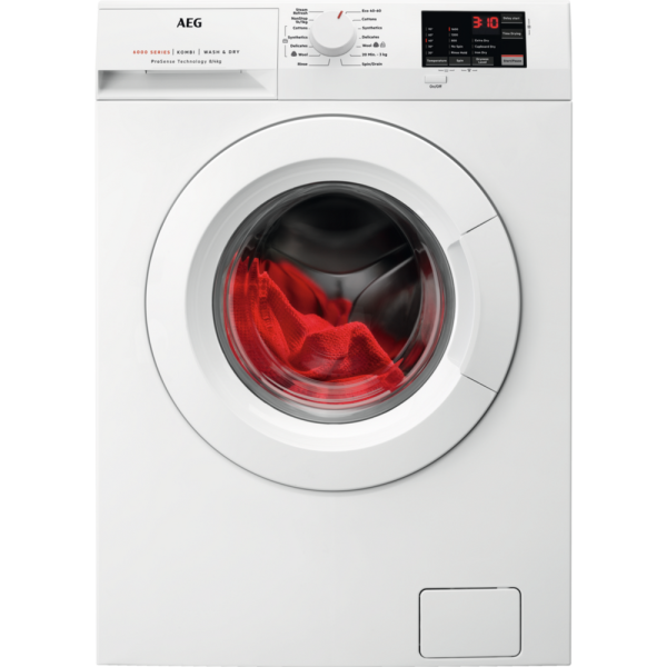 AEG L6WEJ841N 8kg + 4kg 1600rpm Washer Dryer in White GRADE B