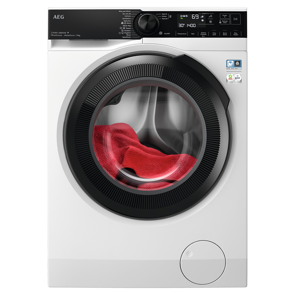 AEG LFR74944AD Washing Machine 9kg 1400rpm Autodose in White GRADE A