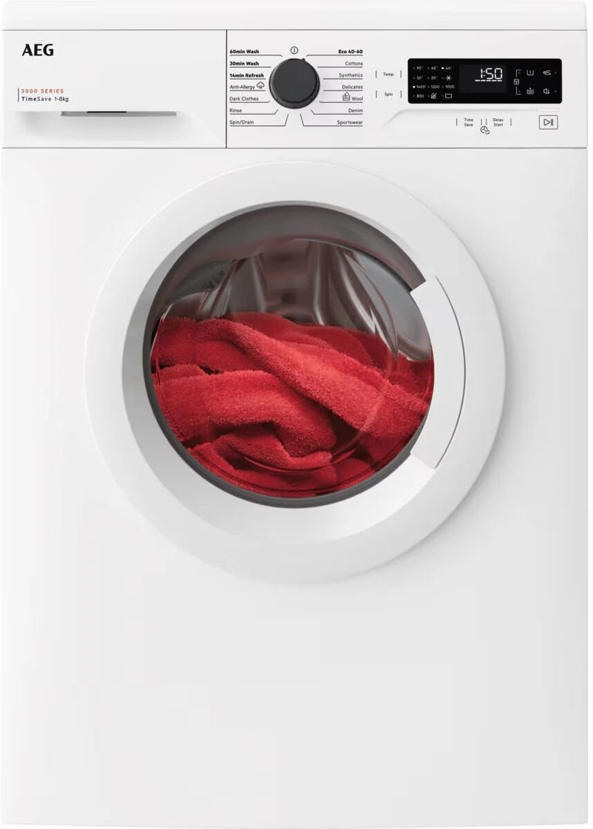 AEG LFX50844B Washing Machine 8Kg 1400rpm in White GRADE A