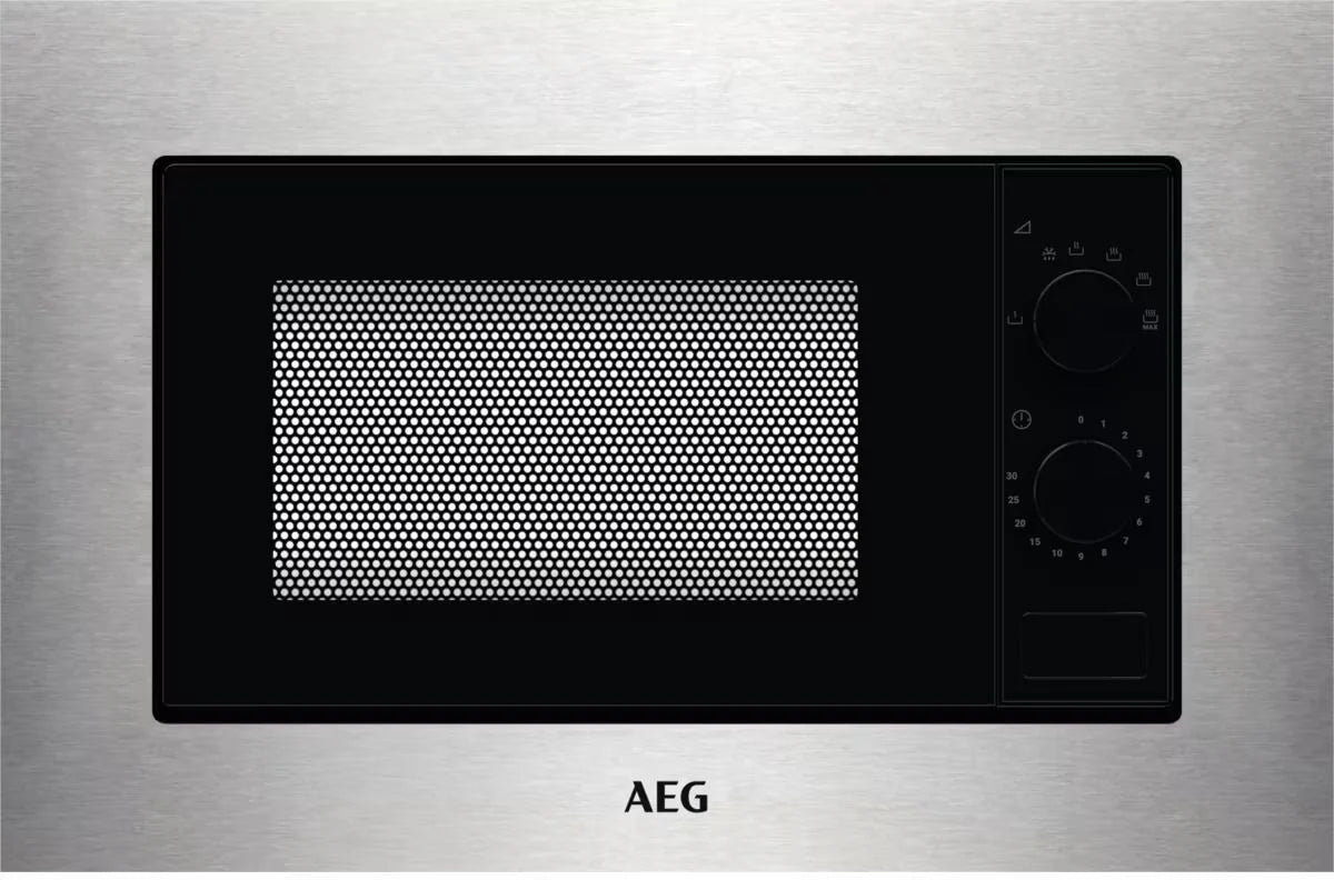 AEG MSE1717SM Integrated Microwave in Black and Stainless Steel