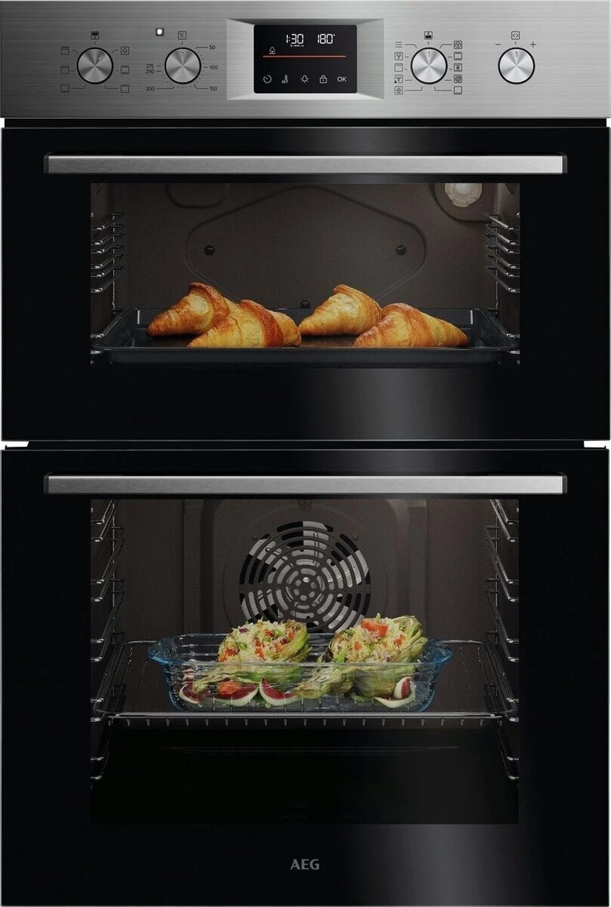 AEG OU5CP40A Double Oven Built Under in Stainless Steel GRADE A