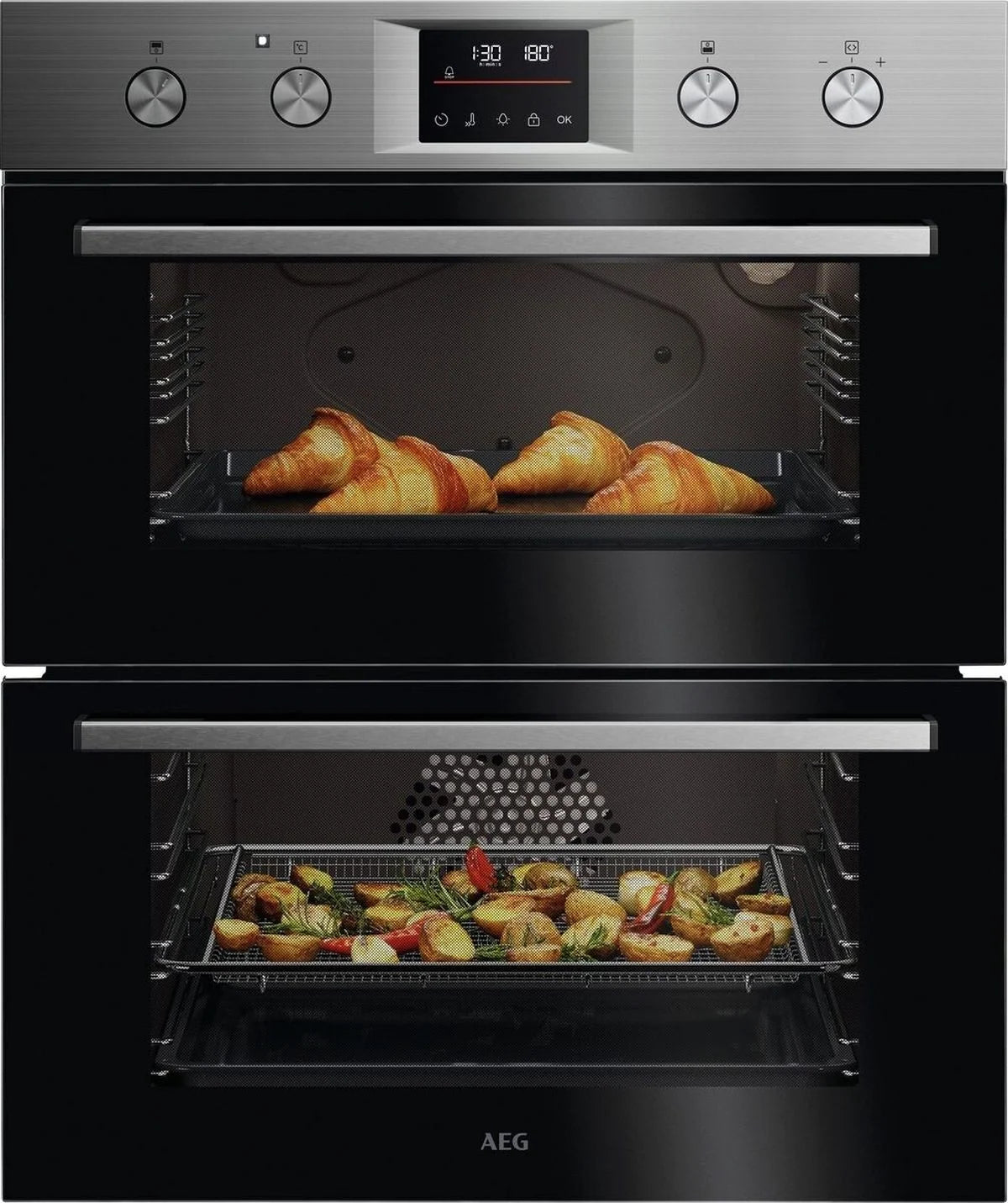 AEG OU5CU40M Double Oven Built Under in Stainless Steel