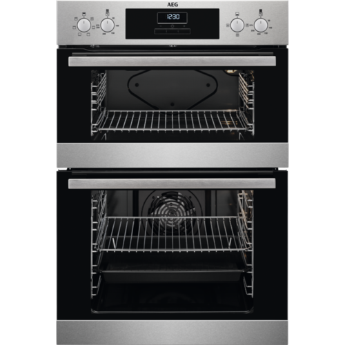 AEG DEB331010M Double Oven Built in Electric Stainless Steel GRADE A