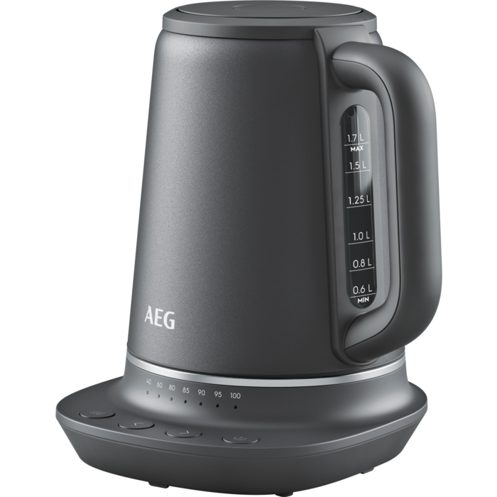 AEG Gourmet 7 Digital 1.7 Litre Kettle & 2 Slice Toaster Set Anthracite Grey