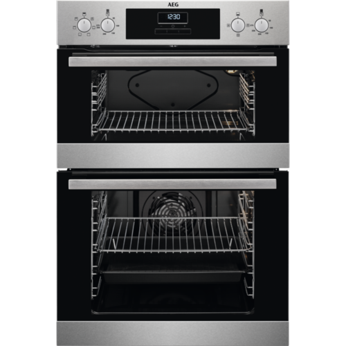 AEG DEB331010M Double Oven Built in Electric Stainless Steel REFURBISHED