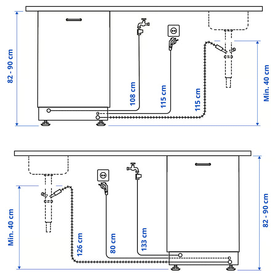 AEG Built HYGIENISK 804.756.12 Fully Integrated Dishwasher 60cm