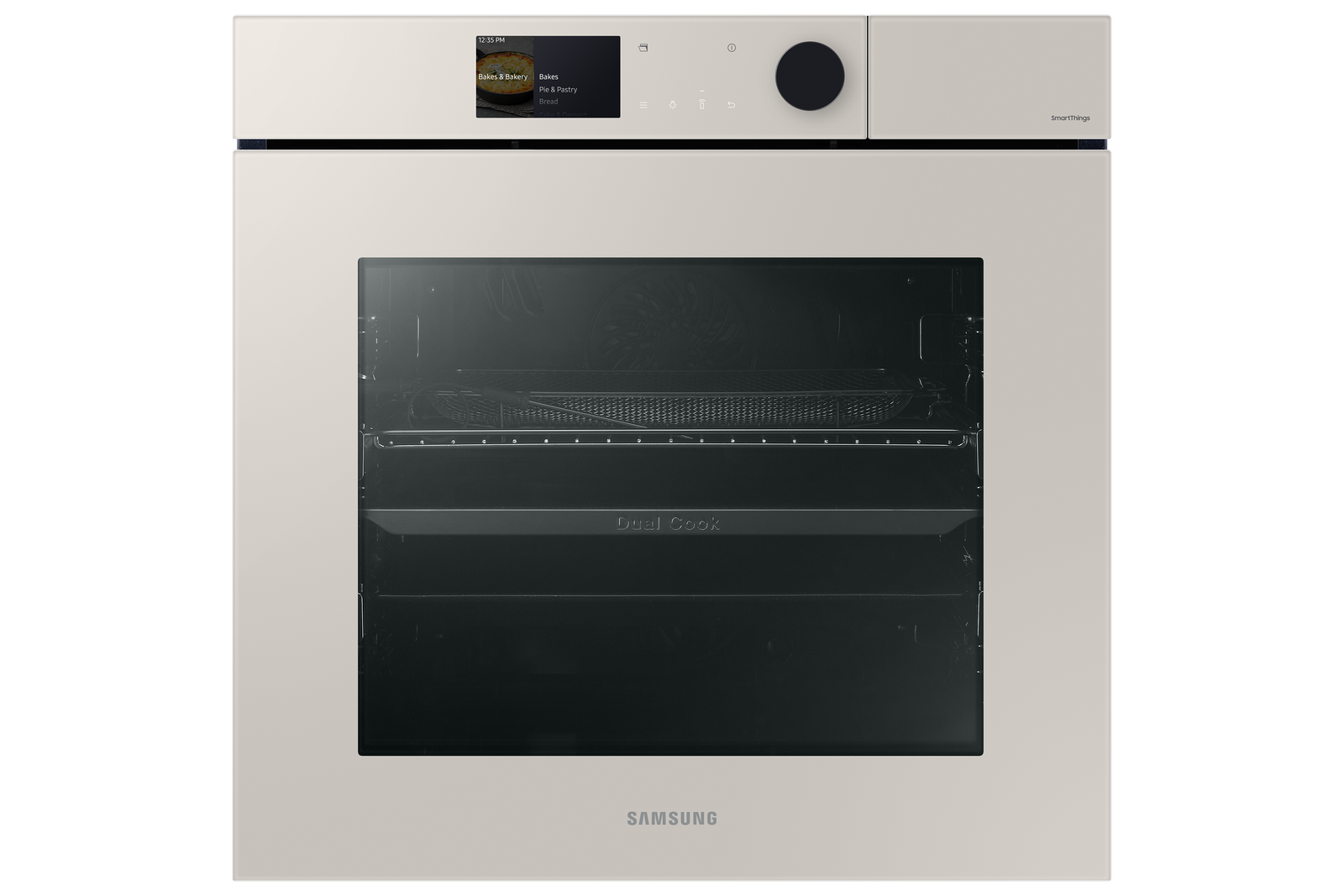 Samsung NV7B7970CAA Air Fry DualCook Flex Pyrolytic Oven Built In Stain Beige