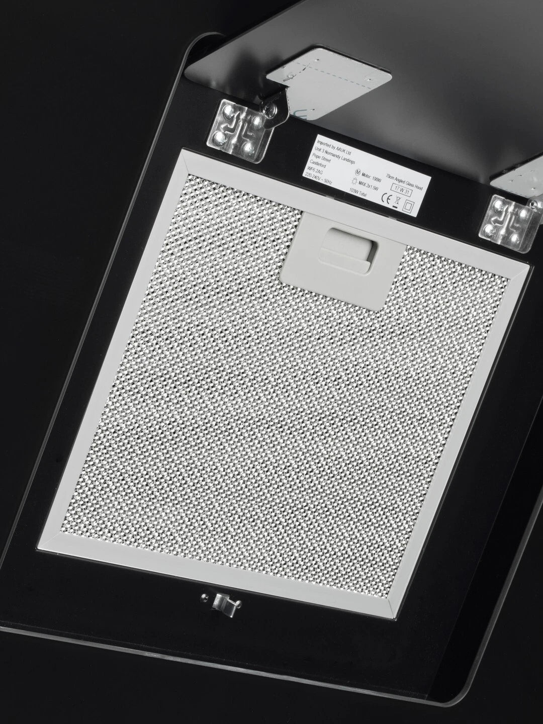 Cata UBHH70BK 70cm Angled Cooker Hood in Black