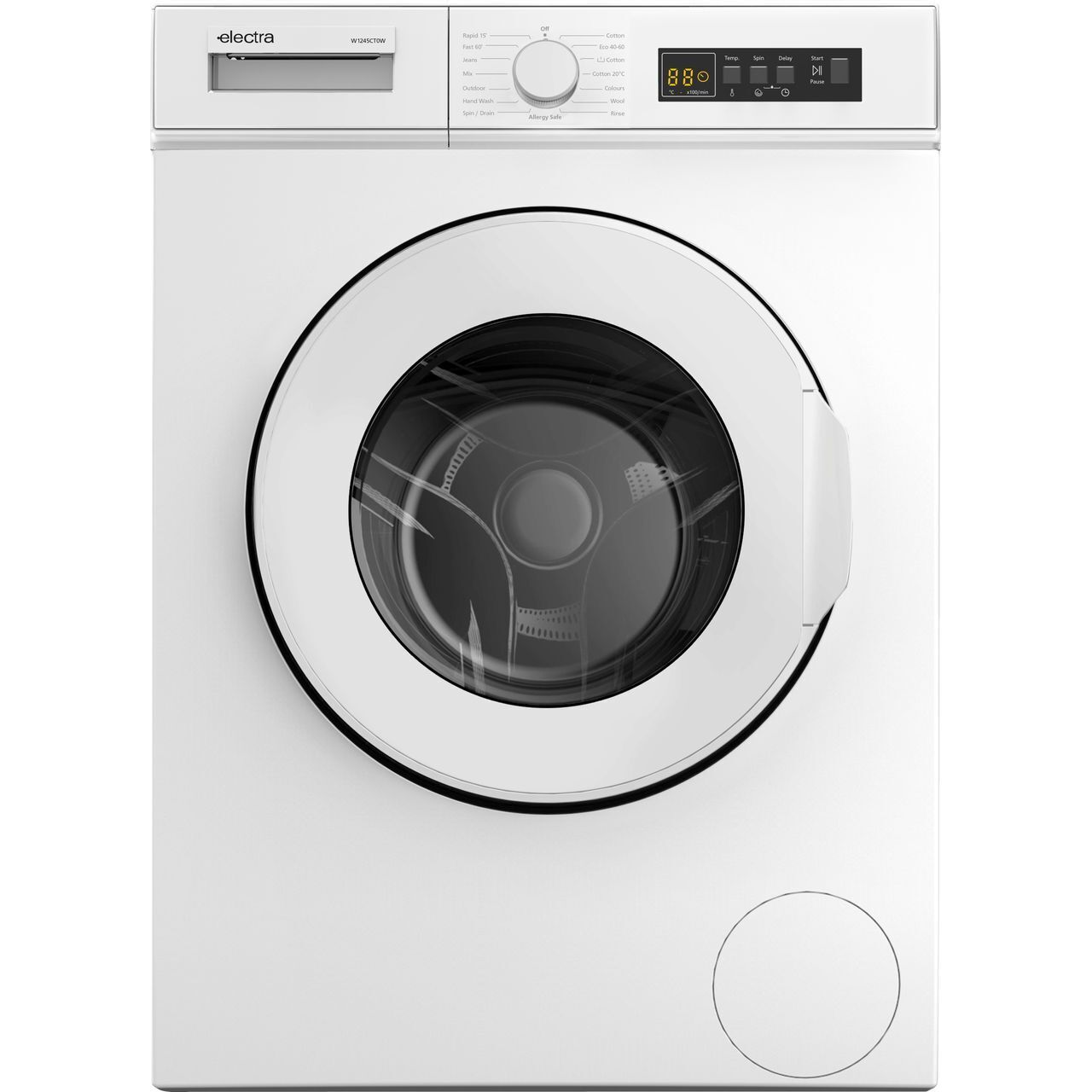 Electra W1245CT0W Washing Machine 7kg 1200rpm in White