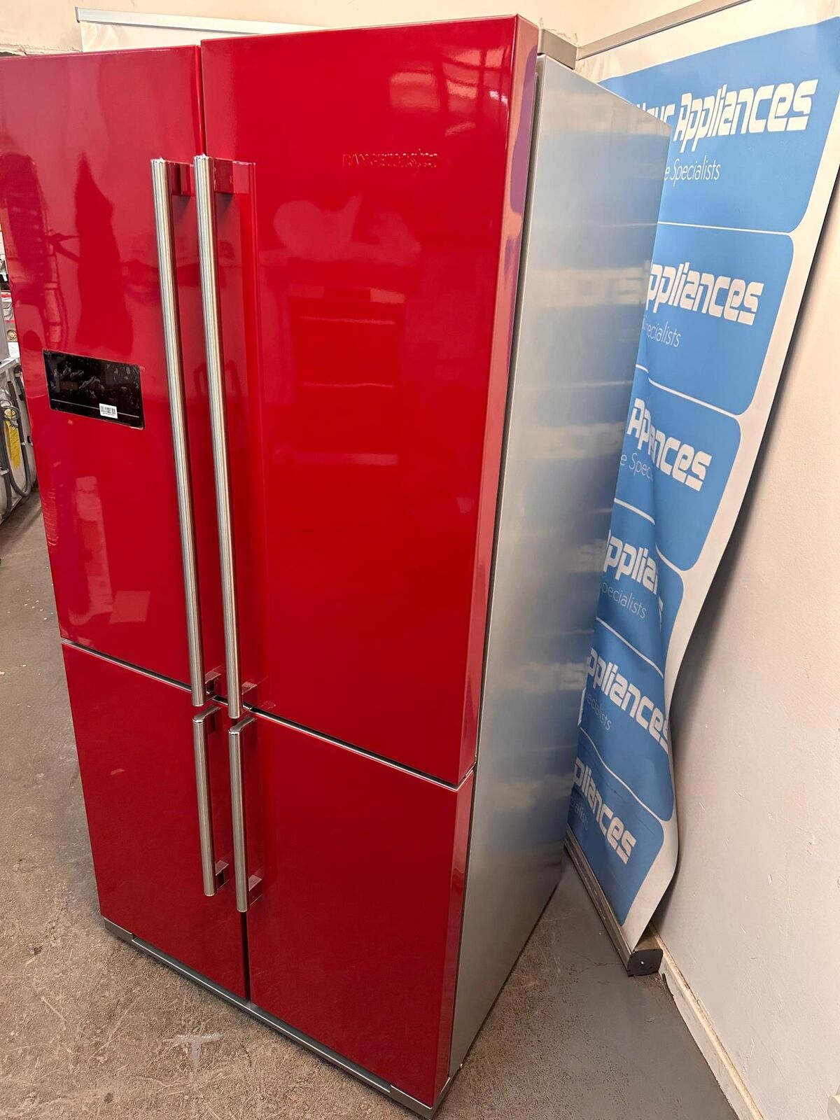 Rangemaster RSXS18 Fridge Freezer American 4 Door Frost Free Bespoke Red