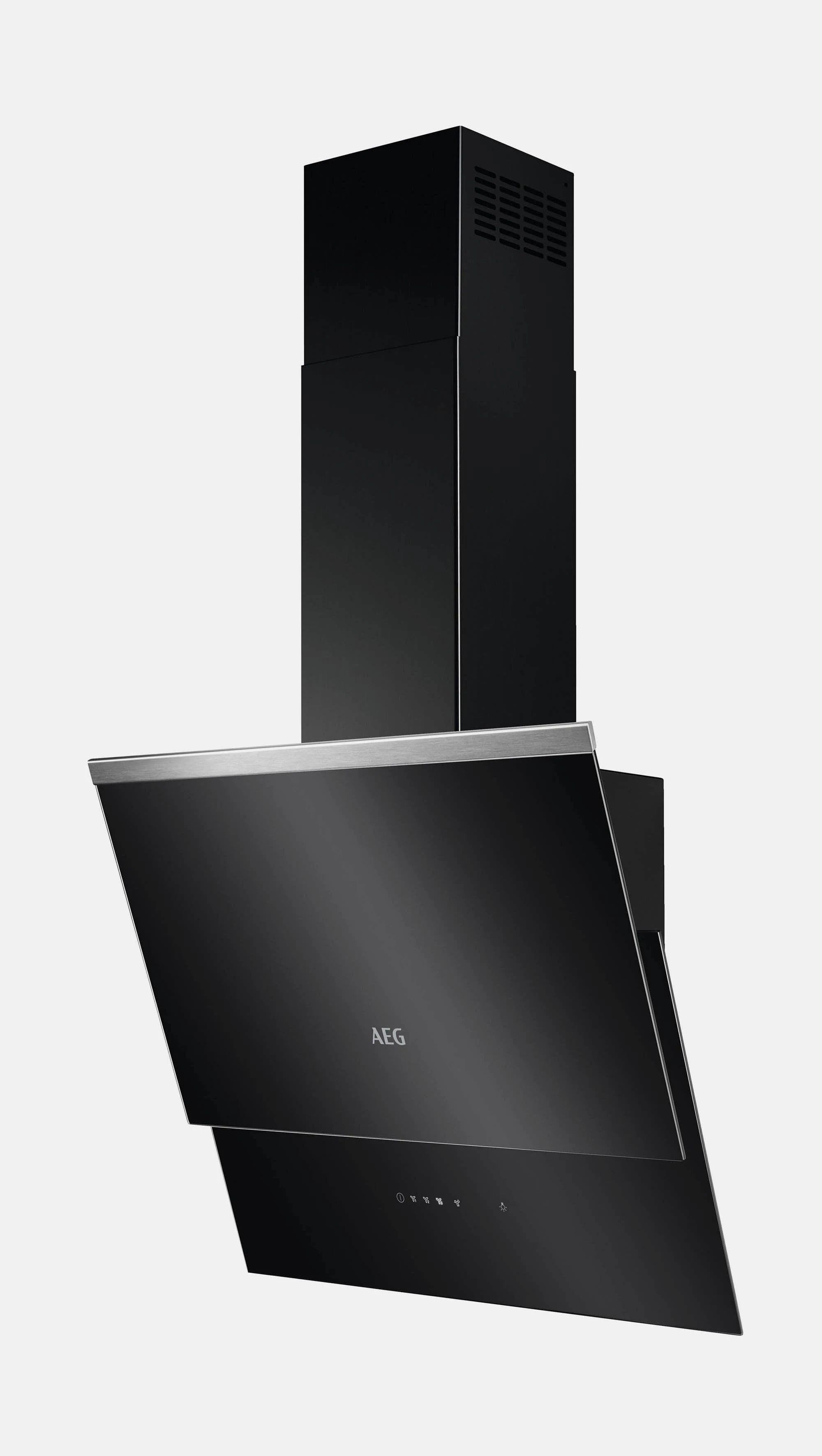 AEG DVB5560B 55cm Angled Chimney Hood in Black