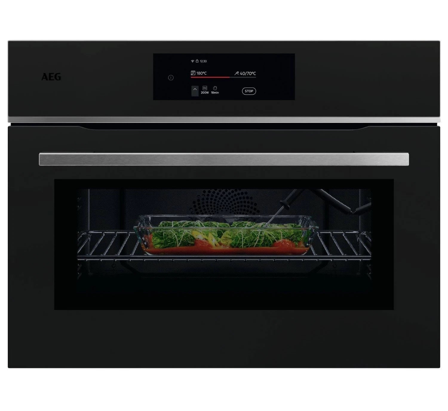 AEG GK8NK72FB MealAssist Combination Microwave Built in Black