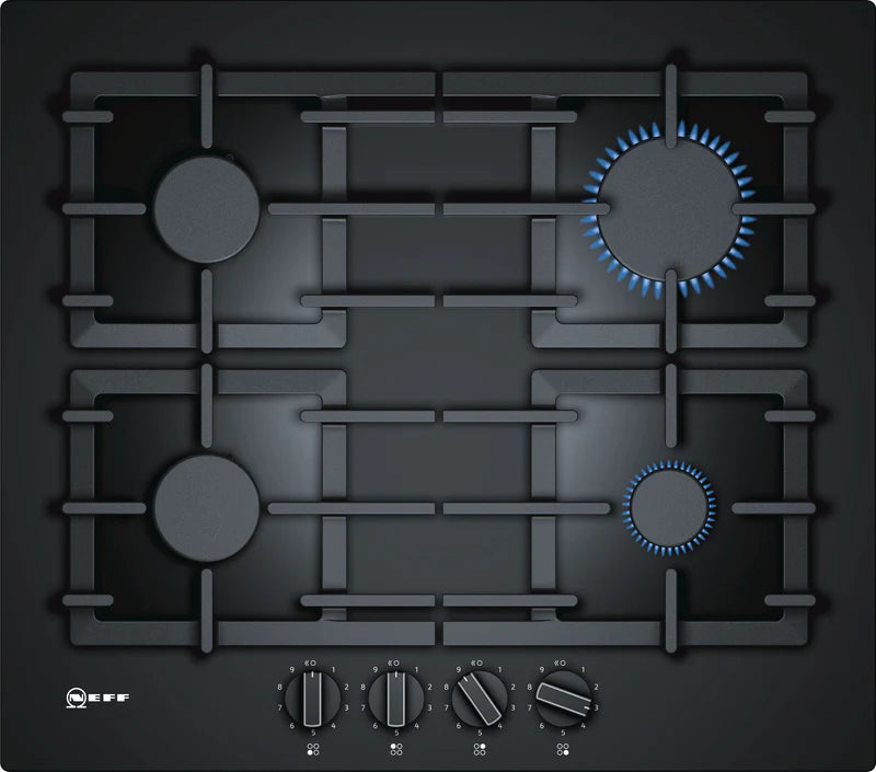 Neff T26CS49S0 60cm Gas Hob in Black Glass GRADE B