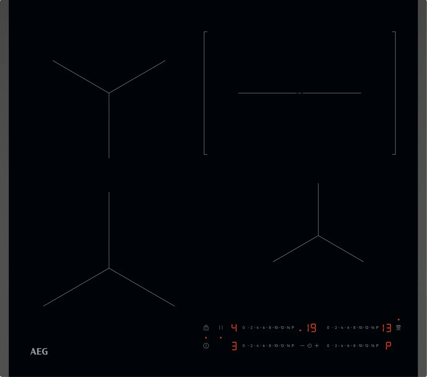 AEG TO64IC0XFB  5000  Induction Hob 4 Zone  60cm Black