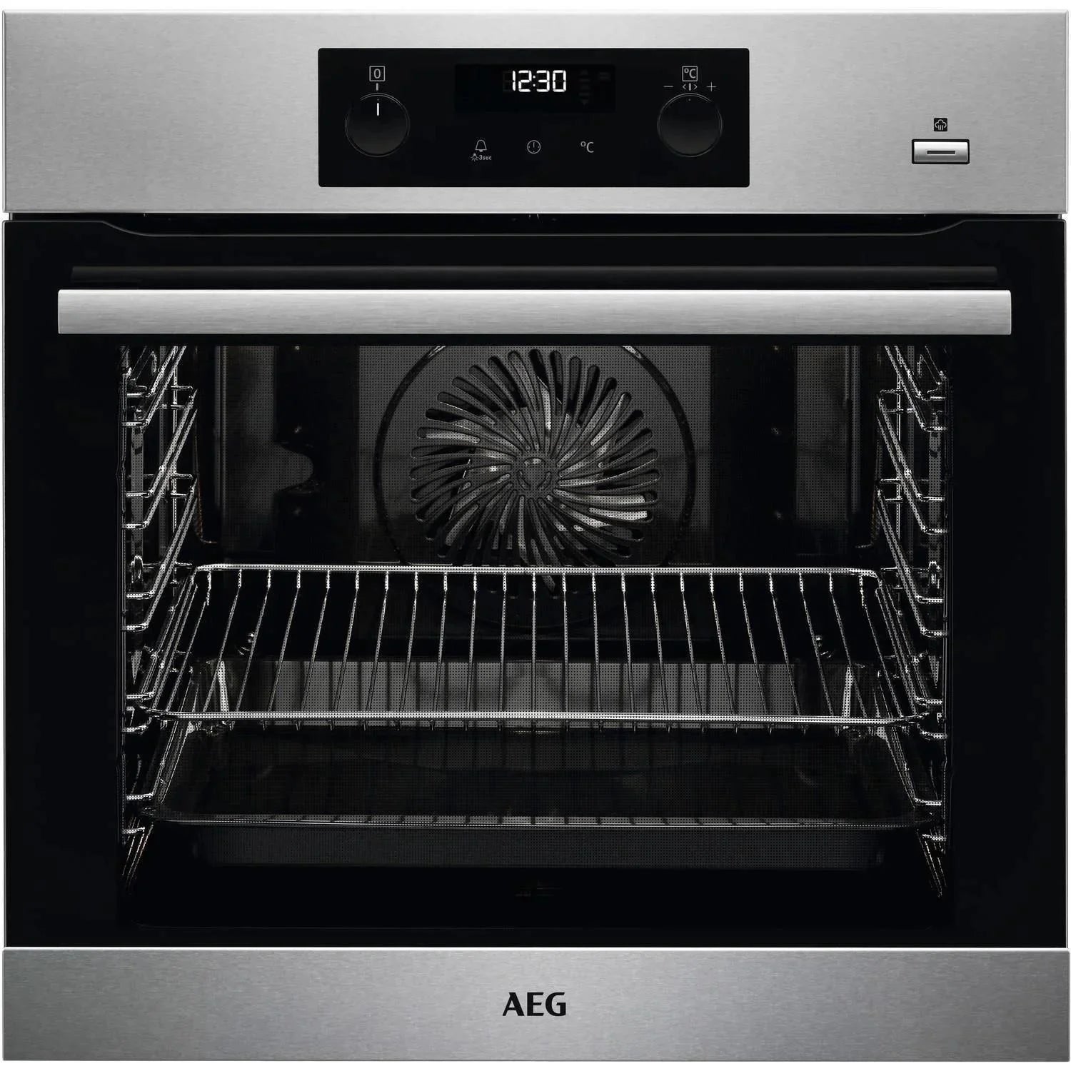 AEG BPS356020M Single Oven Electric Built in Stainless Steel GRADE B