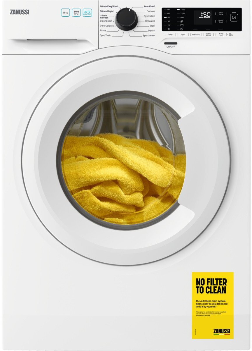 Zanussi ZWF142E3PW Washing Machine 10kg 1400rpm White GRADE A