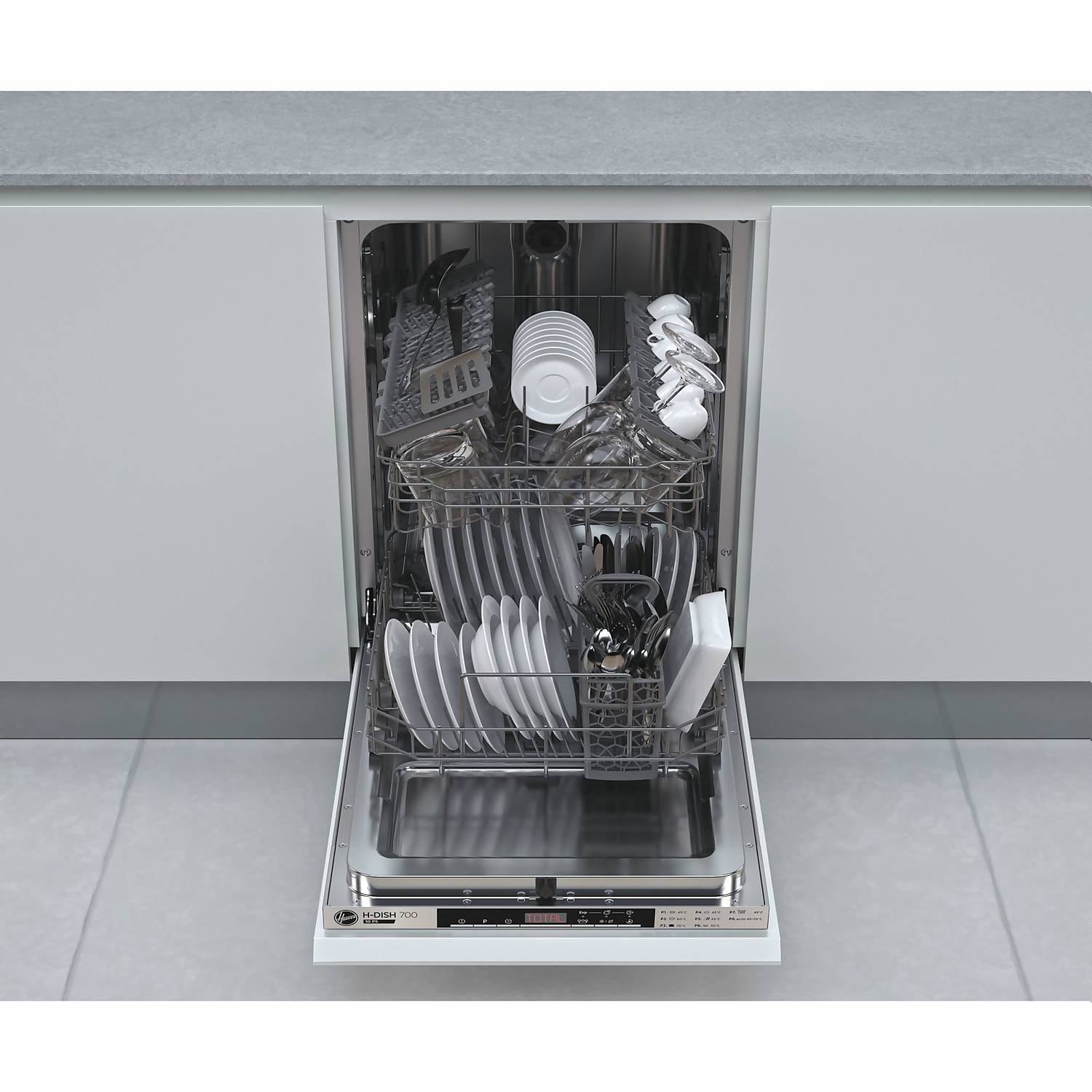 Hoover HDIH2T1047-80 Slimline Dishwasher Integrated Standard