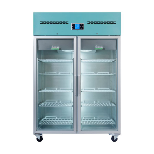 Lec PGR1200UK Pharmacy Fridge 1200 Litre Glass Door in White GRADED