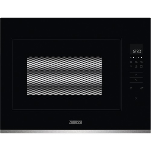 Zanussi ZMBN4DX Integrated Microwave and Grill in Black and Stainless Steel