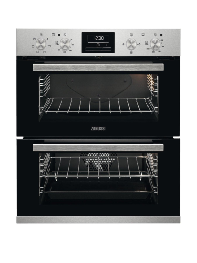 Zanussi ZOF35601XK Built Under Double Oven in Stainless Steel GRADE A
