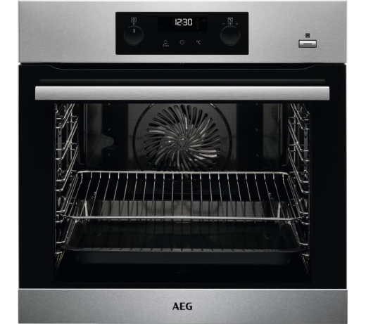 AEG BPS356020M Single Oven Electric Built in Stainless Steel GRADE B
