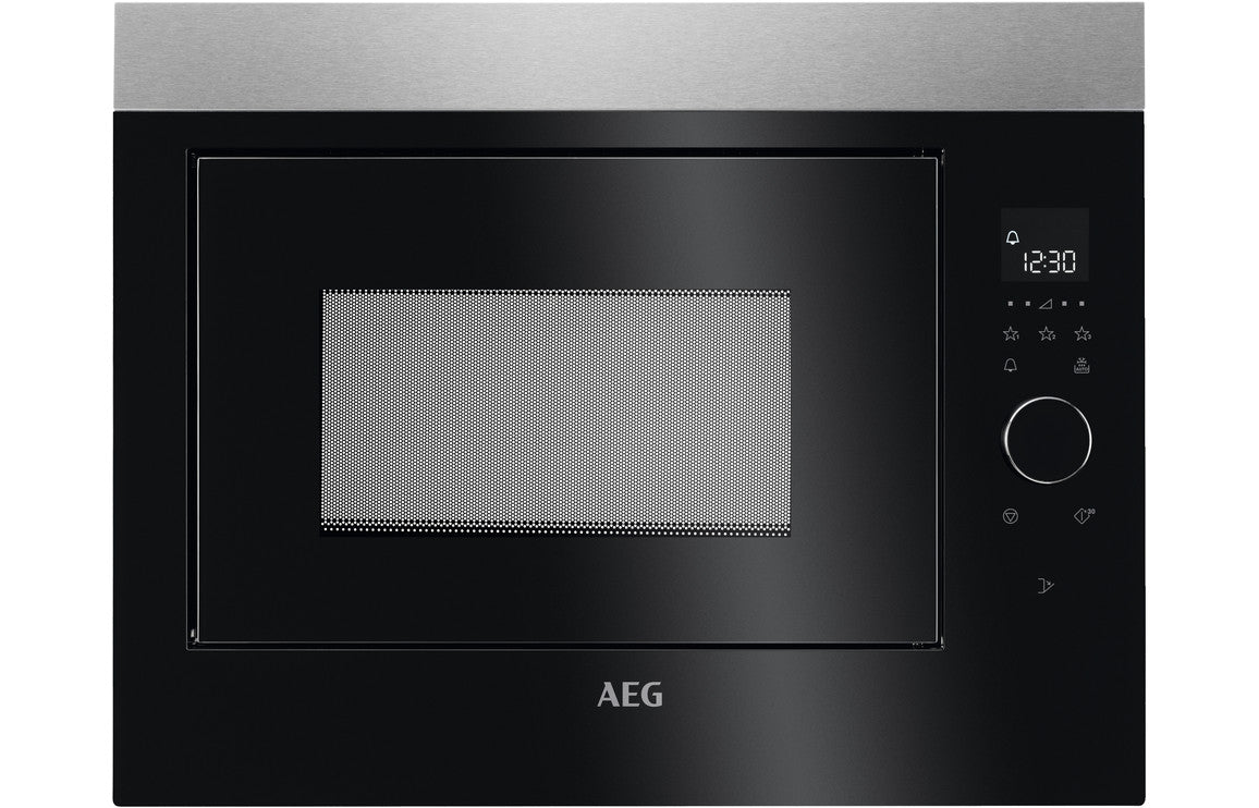 AEG MBE2658SEM Integrated Microwave Black and Stainless Steel