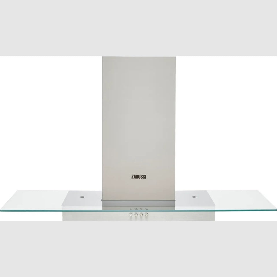 Zanussi ZHC92653XA Chimney Hood 90cm with Flat Glass in Stainless Steel