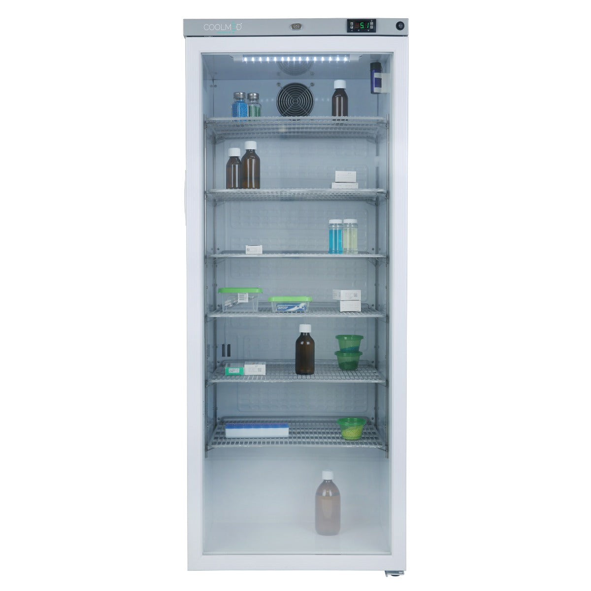 CoolMed CMG300 Pharmacy Refrigerator Glass Door 300L White