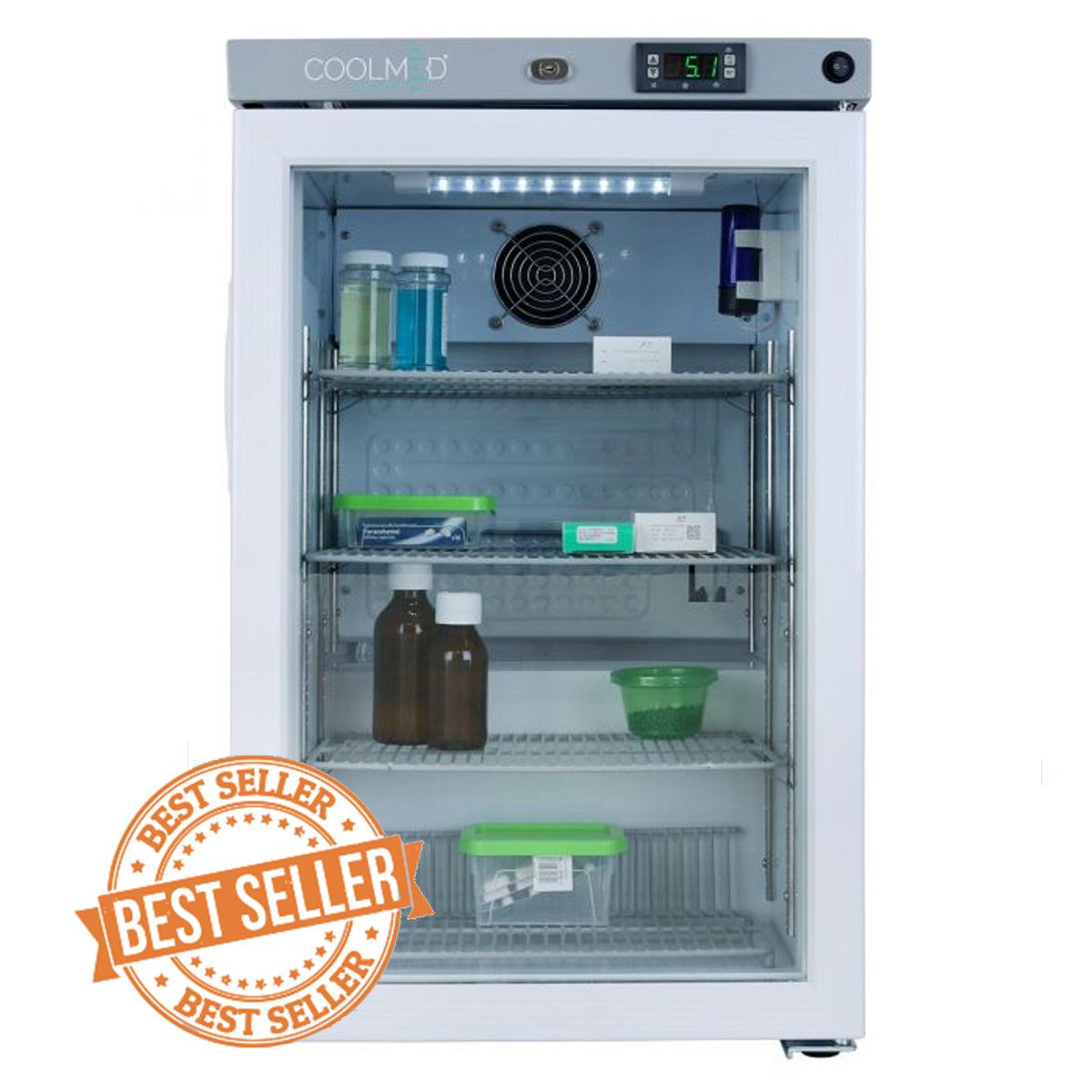 CoolMed CMG59 Pharmacy Refrigerator Glass Door 59L in White GRADE  A