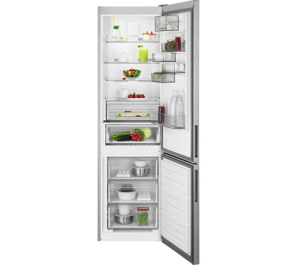 AEG RCB636E4MX Freestanding Frost Free Fridge Freezer in Silver GRADE B