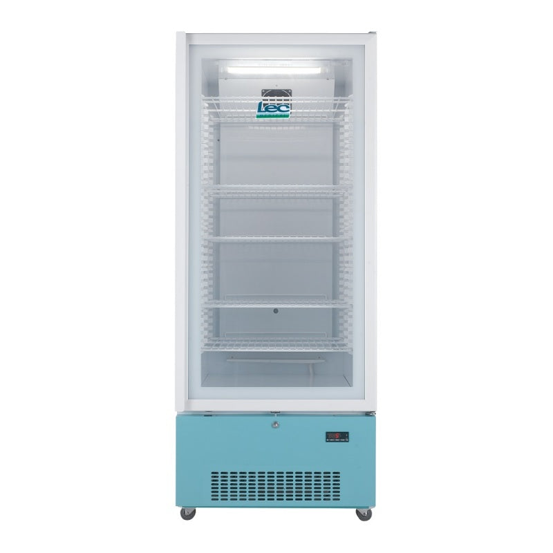 Lec PG1607C Large Glass Door Pharmacy, Medical Fridge in White