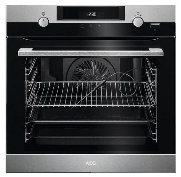 AEG BPK556220M Single Oven Steambake Pyrolytic Electric in Stainless Steel GRADE B