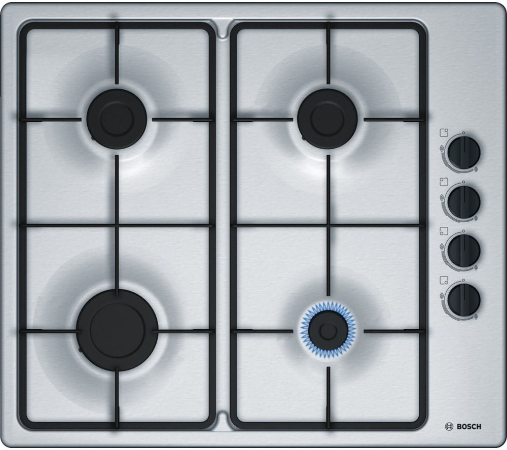 Bosch PBP6B5B60 60cm Gas Hob in Stainless Steel GRADE B