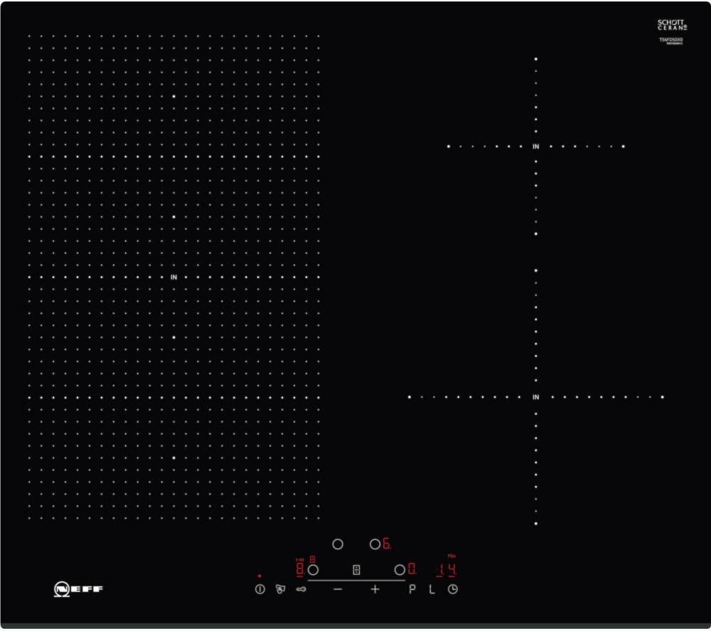 Neff T56FD50X0 Induction Hob 60cm 4 Zone in Black