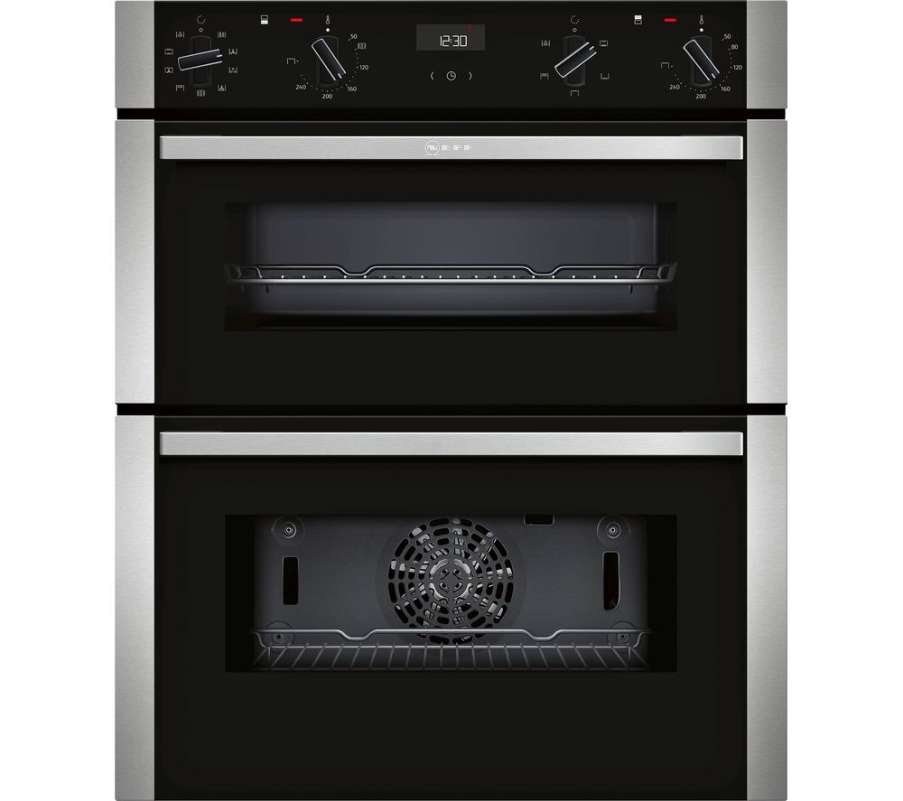 Neff J1ACE2HN0B Double Oven Built Under Electric Stainless Steel GRADE B