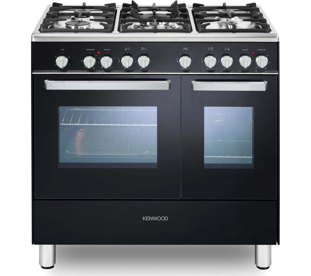 Kenwood CK406 Range Cooker 90cm Dual Fuel Black GRADE B