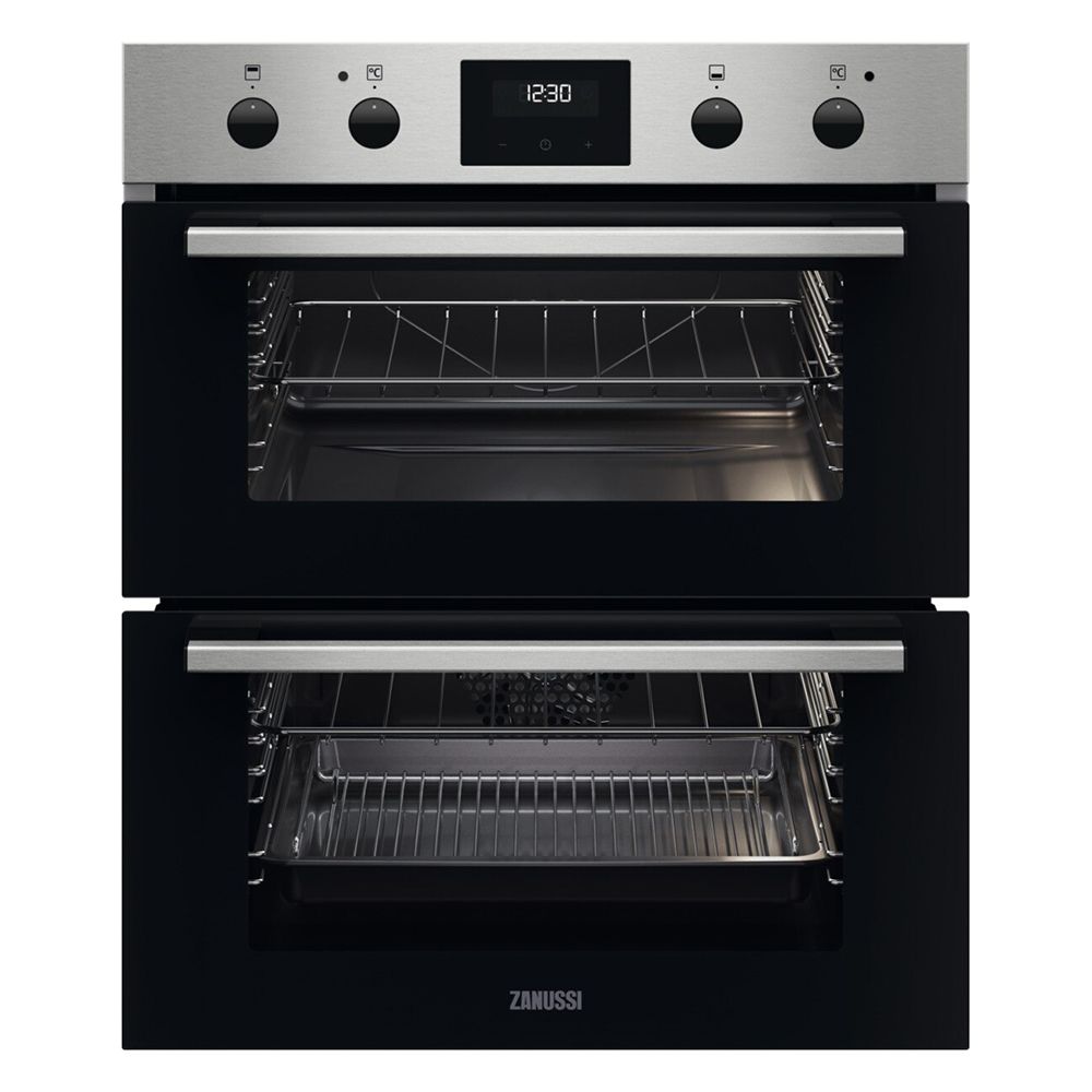 Zanussi ZPHNL3X1 Double Oven Built Under in Stainless Steel GRADE A